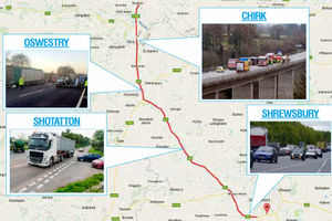 Supporting image for story: Roads minister given tour of problem A5 and A483 in Shropshire and Mid Wales