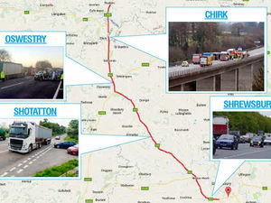 Supporting image for story: Roads minister given tour of problem A5 and A483 in Shropshire and Mid Wales