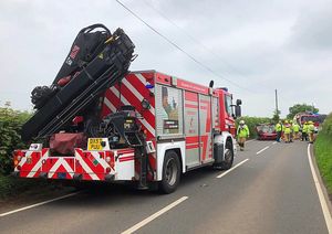 The crash scene. Photo: @SFRS_MDrayton