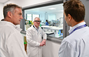 Peter Kyle MP and Richard Parker at Nonacus. PICture by Simon Hadley/www.simonhadley.co.uk