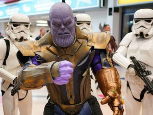 Supporting image for story: Marvel unveils replica Infinity Gauntlet worth over £20.8 million at Comic-Con