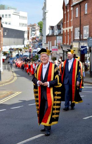 The graduate procession