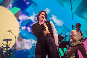 Dua Lipa at Birmingham's Genting Arena. Pic: Emma Turner