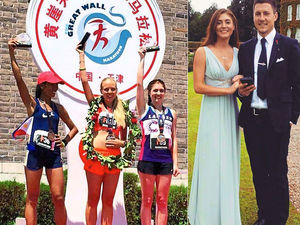 Supporting image for story: Bridgnorth's Lauren runs right into proposal of marriage - on the Great Wall of China