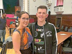 Supporting image for story: Evans’ fiancée gave him a kick into the boxing ring