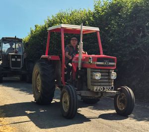 Dennis Davies on a Massey Ferguson 165