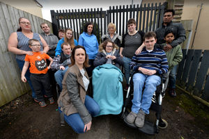Some of the disabled and vulnerable children locked out of Old Falling's Adventure playground after vandal attack