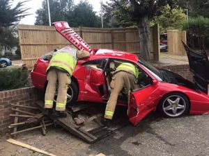 Supporting image for story: Ferrari crashes en-route to Goodwood Revival