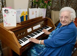 Florence showing off her skills