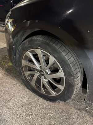 Police used a stinger to damage the wheels.