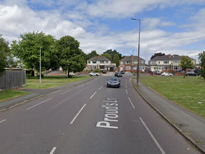 The junction of Prouds Lane and Moseley Road