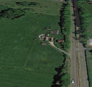 The plot of land where the cannabis farm was discovered. Photo: Google