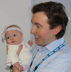 Dr Will Parry-Smith with Betsy