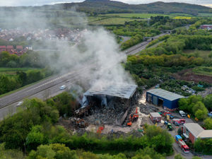 Supporting image for story: Managers of site of huge Telford fire spared jail after allowing waste to 'get out of control'
