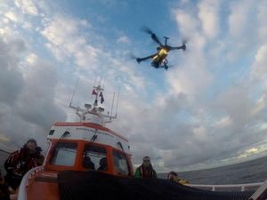 Supporting image for story: British lifeboat crew trials drones on search and rescue operations in world first