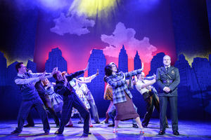 The cast of The Comedy About A Bank Robbery. Photo Robert Day