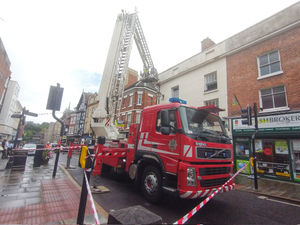Supporting image for story: Shrewsbury building that rubble fell from 'is structurally sound'
