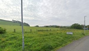 A graphic which shows where in the Llanidloes area the development is earmarked for. From UK Grod Reference Finder