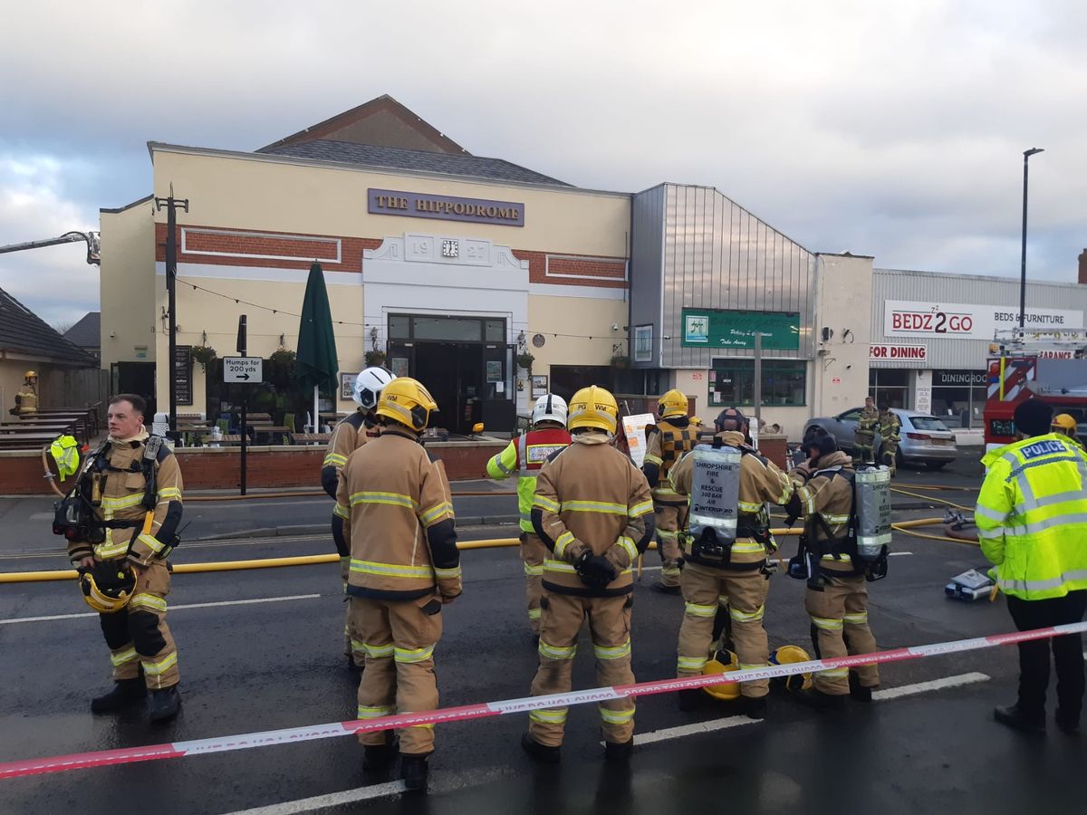 Eight fire crews tackling blaze at West Midlands Wetherspoon pub