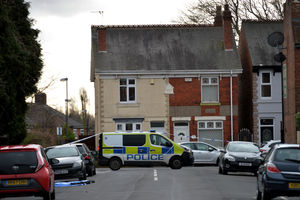 Police were still at the scene on Monday morning