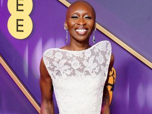 Supporting image for story: Cynthia Erivo and Pamela Anderson arrive in all-white for Bafta red carpet