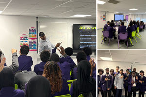 Jim Robertson visits Star King Solomon Academy