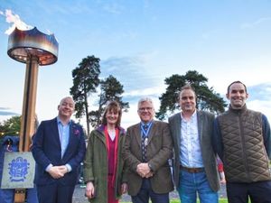 Supporting image for story: Beacon celebrating 'light of peace' lit in Newport for D-Day 80th anniversary