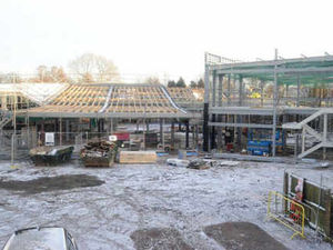 Supporting image for story: Work on £5.5m school defies weather