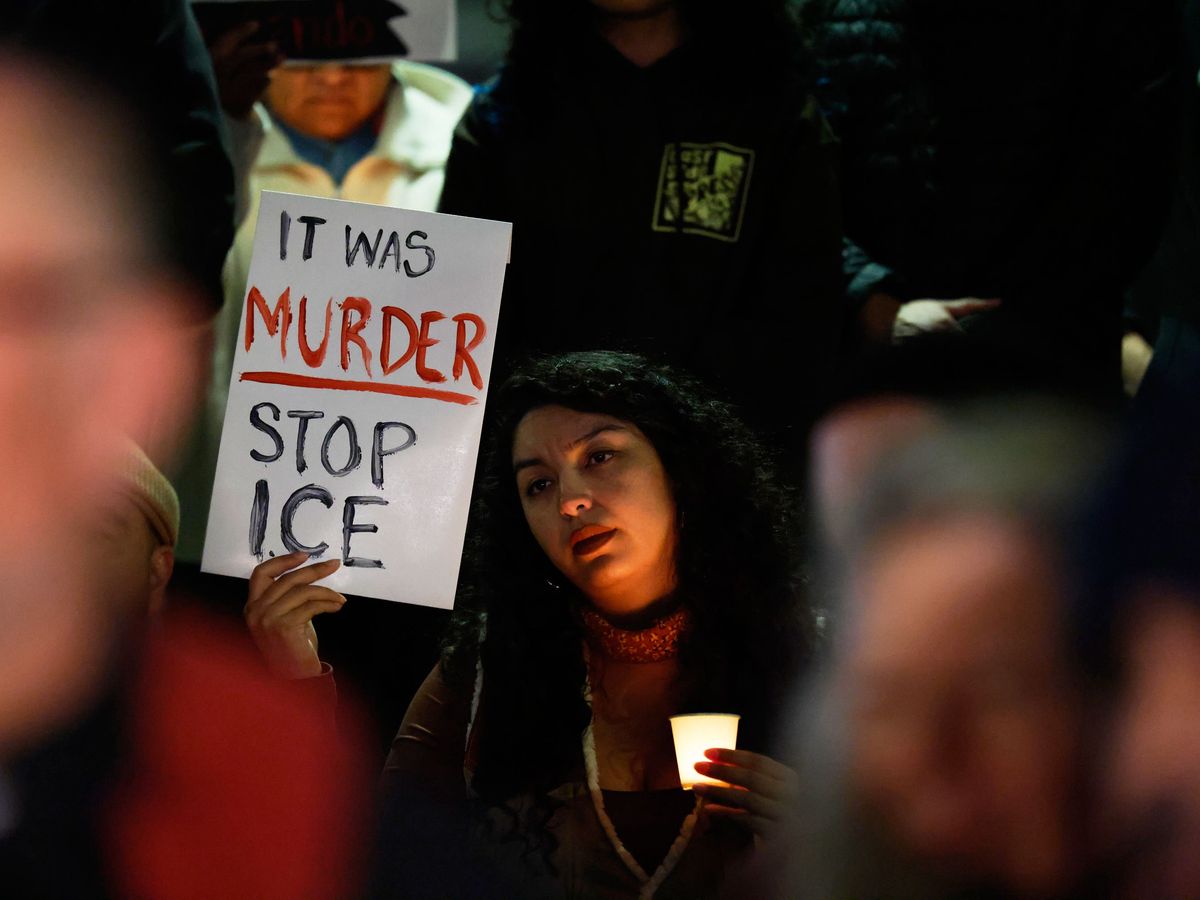 Protesters demand immigration agents leave Minneapolis after fatal shooting