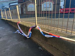 Police tape at the scene in Smethwick on Thursday