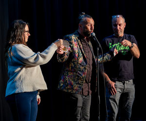 Sean Heydon at The Edge Comedy Club, Much Wenlock on Saturday. Photo: Andy Brook