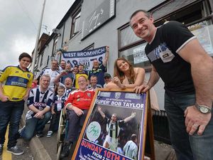 Supporting image for story: IN PICTURES: West Bromwich Albion legend Super Bob Taylor helps out at charity event