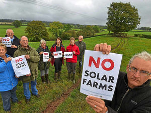Supporting image for story: Shropshire solar farm protesters in plea to reject 'rural  vandalism'