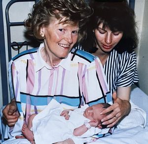 Louise with her mum Louise and grandma Margaret