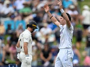 Supporting image for story: ‘Pure elation’ for Matthew Potts as he dismisses Kane Williamson again