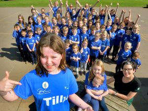 Supporting image for story: Brave 10-year-old recovering from cancer puts on walking boots for charity that helped her