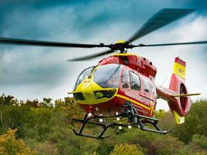 Supporting image for story: Air ambulance sent as four injured in Much Wenlock crash