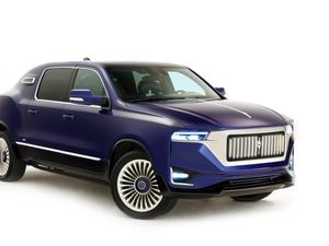 Supporting image for story: The Aznom Palladium is a pickup truck-based limousine from Italy