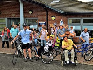 Supporting image for story: County wide bike ride for Shrewsbury centre competed