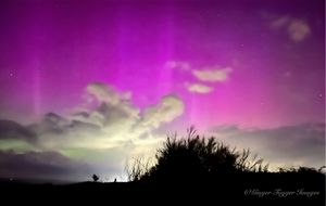The Aurora from Oswestry Hill Fort photo Jody Wilson 