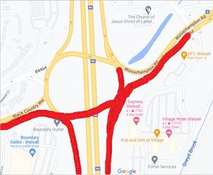 From Monday 25 April to Saturday 30 April the sections in red on the plan below will be closed overnight