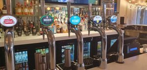 A mixture of international flavours on tap at the bar