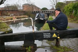 Chris Yates is stuck at lock one due to the locks being closed. 