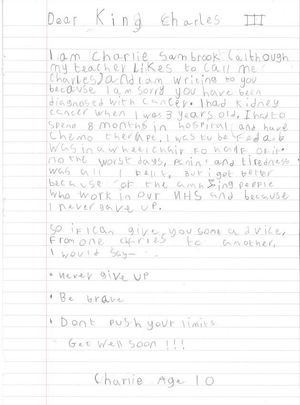 Charlie's letter