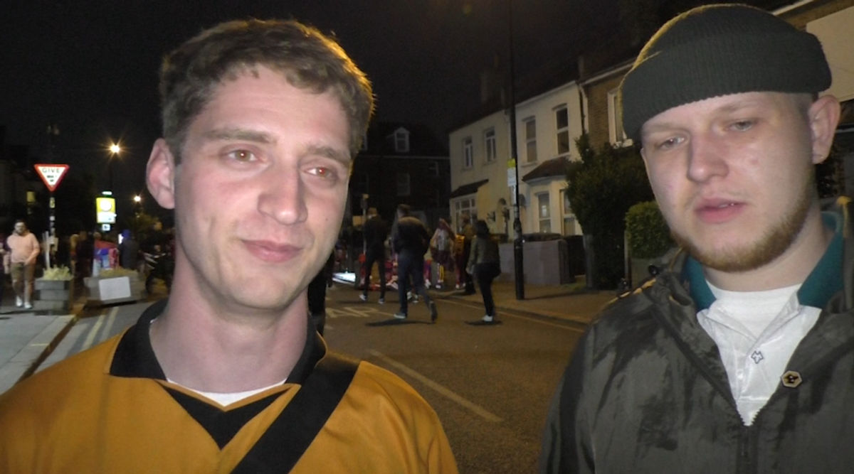 Theyve clocked out. Theyre ready to put their feet up! Wolves fans on Palace defeat