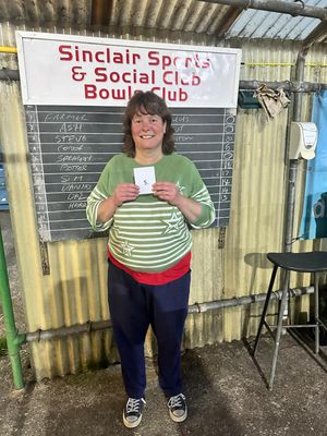 All smiles for qualifier Carleen Doody-Millington