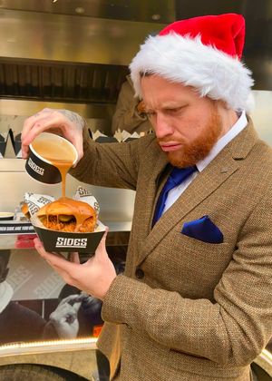 Sideman Ethan takes a closer look at the Christmas burger