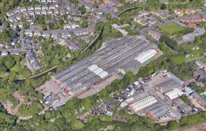An aerial view showing the industrial estate where the men were shot. Photo: Google