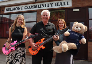 Holleigh McClay and Vicki Thomas of Lanyon Bowdler with Stephen Handley of Belmont Hall.