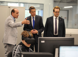 The MPs are shown around Dudley College